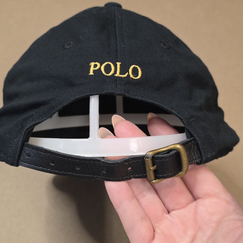 Polo Ralph Lauren Men's Lunar New Year Twill Ball Cap Gold Triple Pony Black Hat - Picture 4 of 12